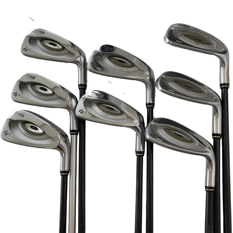 PRGR is3 502 Irons (8pc) — Flex SR — Japan Model, Used