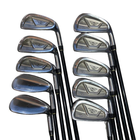 Mizuno T-ZOID COMP EZ Irons (10pc) — Flex R — Japan Model, Used