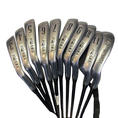 HONMA LB-708 Irons 3-11SW (10pc) — 2S NEW TITANIUM CARBON S — Japan Model, Used