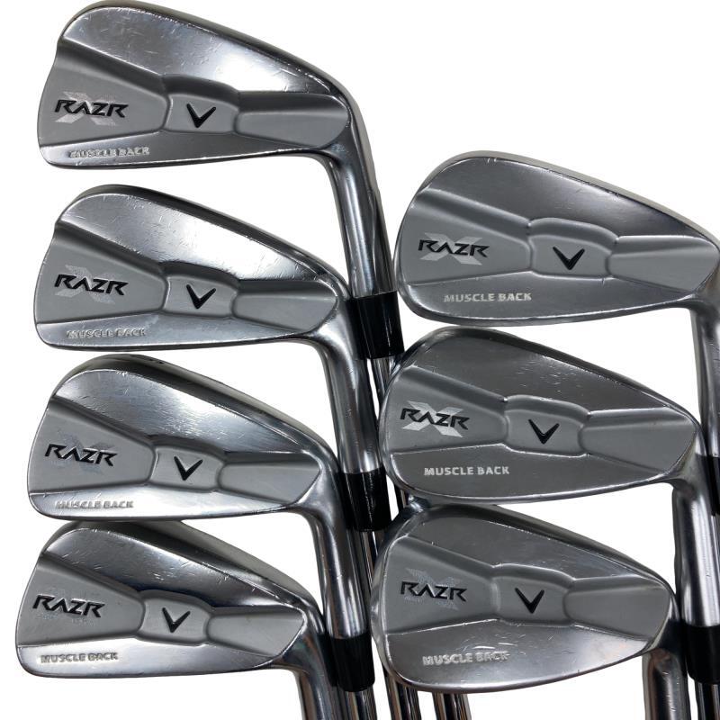 Callaway RAZR X Muscle Back Irons (7pc) — Flex S — Japan Model, Used