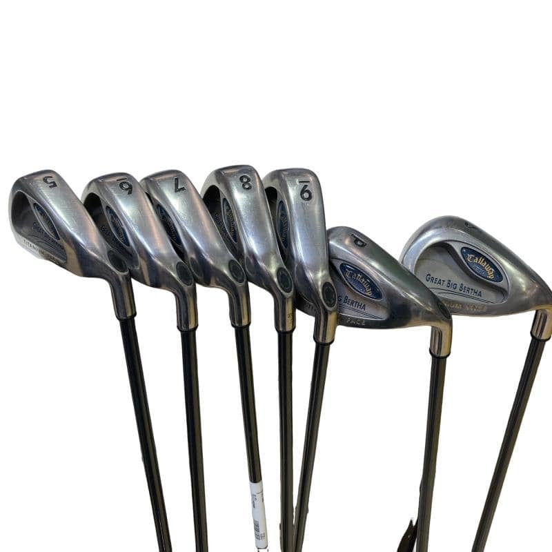 Callaway Great Big Bertha Hawk Eye Titanium Irons (7pc) — NS PRO 850GH R — Japan Model, Used