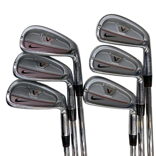 Nike Victory Red Split Cavity Irons (6pc) — Dynamic Gold S — Japan Model, Used