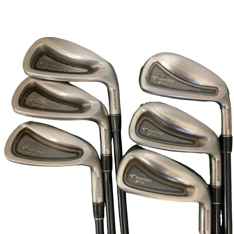 Bridgestone Tourstage ViQ Irons (6pc) — Flex S — Japan Model, Used