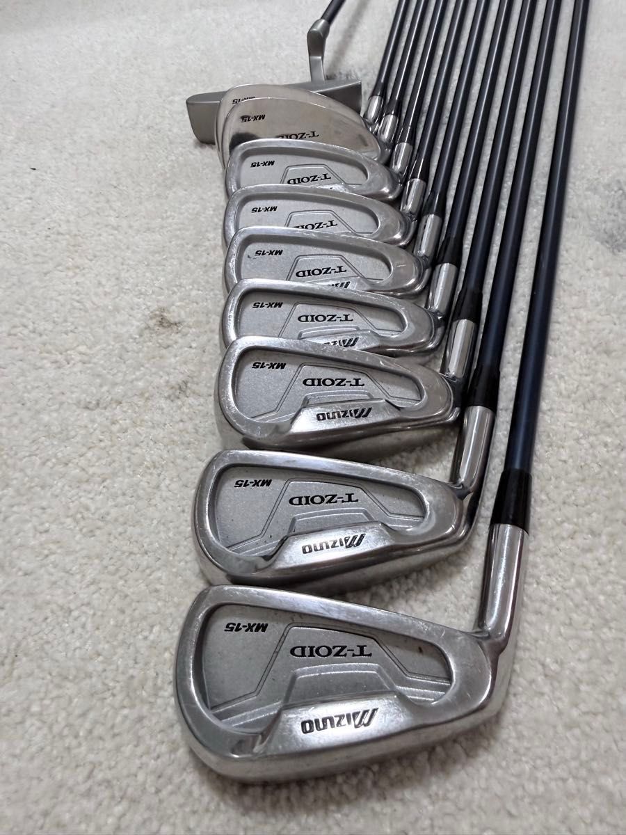 Mizuno T-Zoid MX-15 Irons 6-9 (10pc) — Japan Model, Used