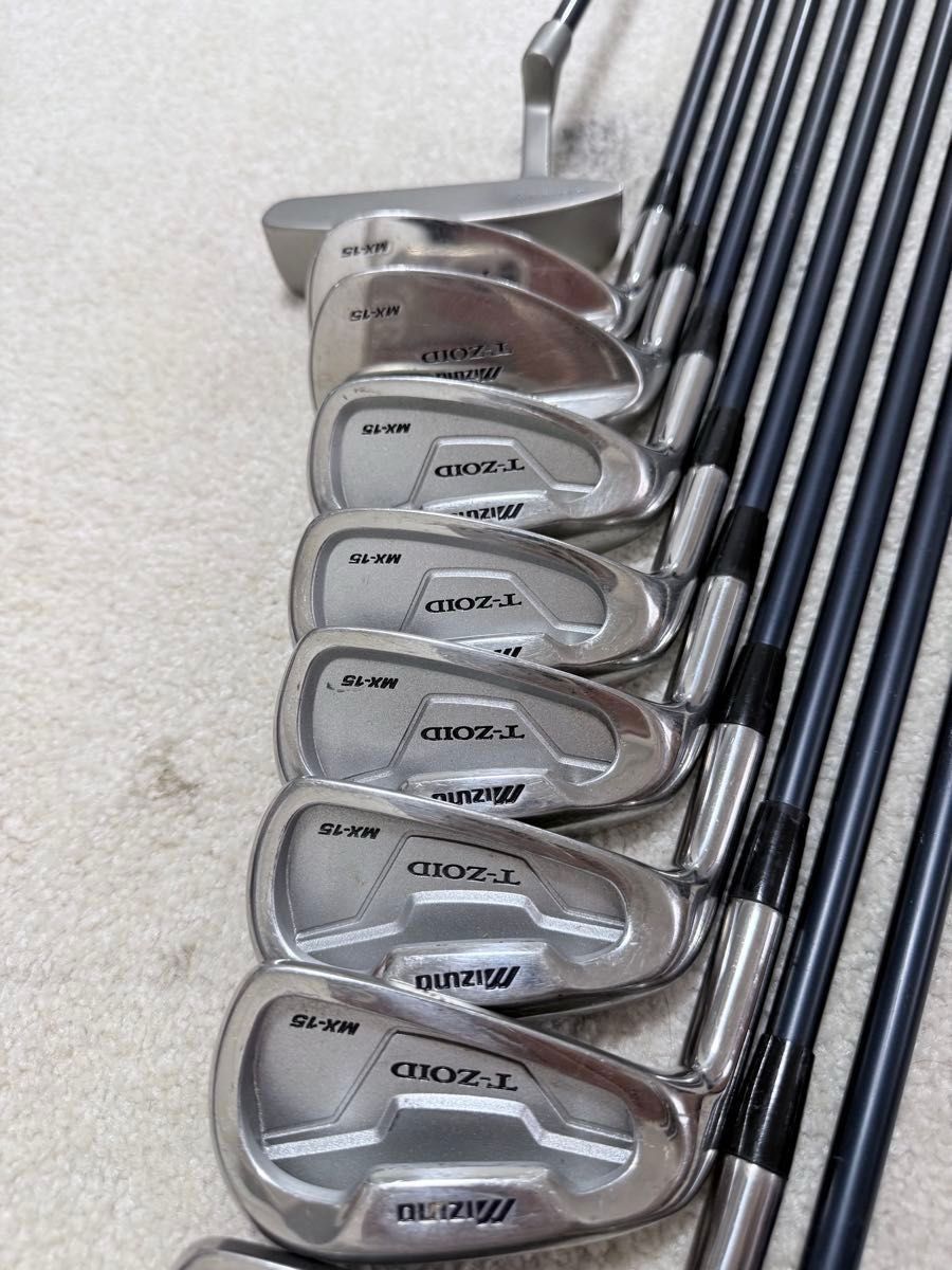 Mizuno T-Zoid MX-15 Irons 6-9 (10pc) — Japan Model, Used