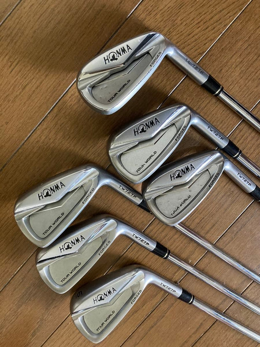 HONMA Tour World TW727P Irons 5-10 (6pc) — NS PRO 950GH R — Japan Model, Used