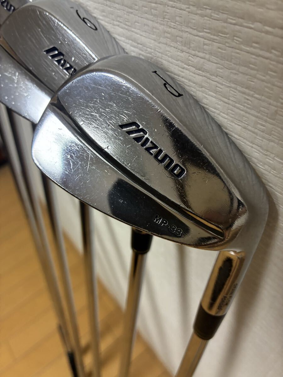 Mizuno MP-33 Irons 3-pw (6pc) — NS PRO — Japan Model, Used