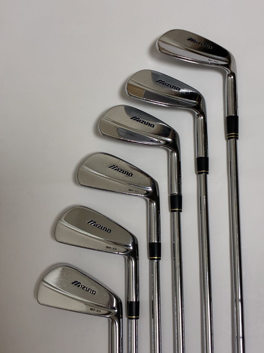 Mizuno MP-33 Irons 3-pw (6pc) — NS PRO — Japan Model, Used