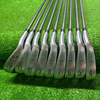 HONMA LB-280 Irons 4-11,SW (9pc) — Flex R — Japan Model, Used